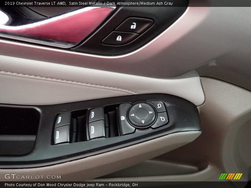 Satin Steel Metallic / Dark Atmosphere/Medium Ash Gray 2019 Chevrolet Traverse LT AWD