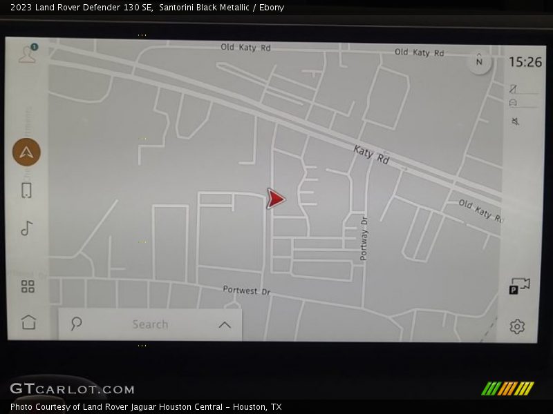 Navigation of 2023 Defender 130 SE