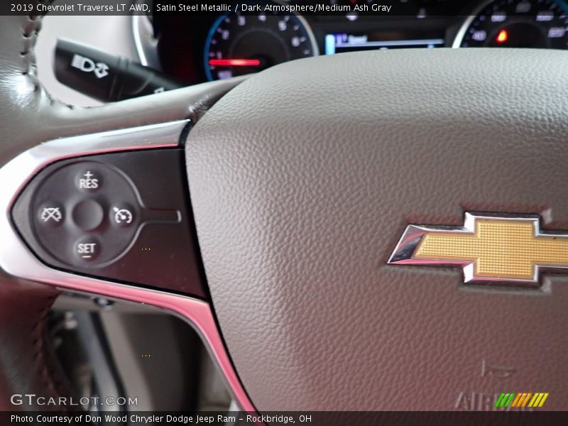 Satin Steel Metallic / Dark Atmosphere/Medium Ash Gray 2019 Chevrolet Traverse LT AWD