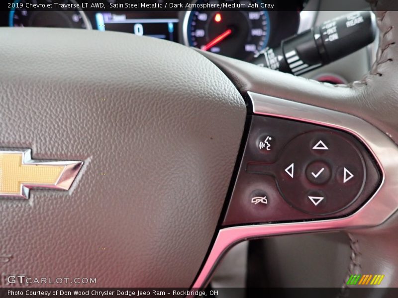 Satin Steel Metallic / Dark Atmosphere/Medium Ash Gray 2019 Chevrolet Traverse LT AWD