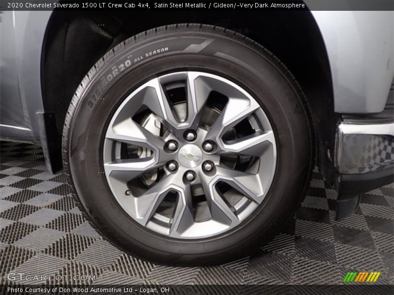 Satin Steel Metallic / Gideon/­Very Dark Atmosphere 2020 Chevrolet Silverado 1500 LT Crew Cab 4x4
