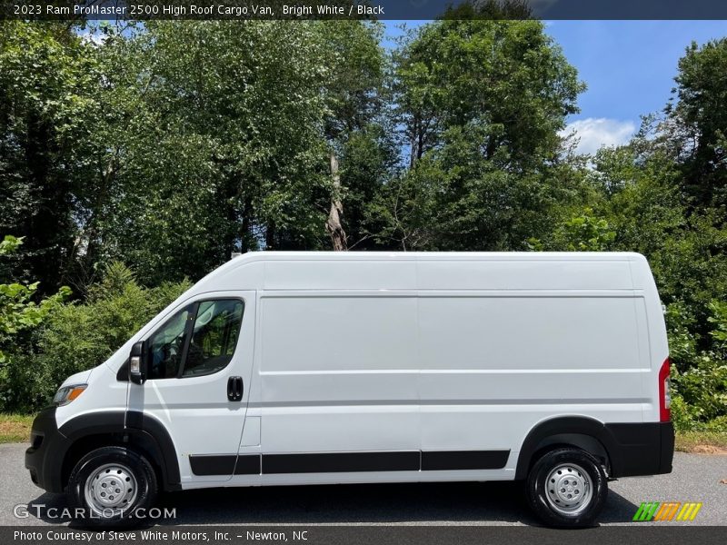 Bright White / Black 2023 Ram ProMaster 2500 High Roof Cargo Van