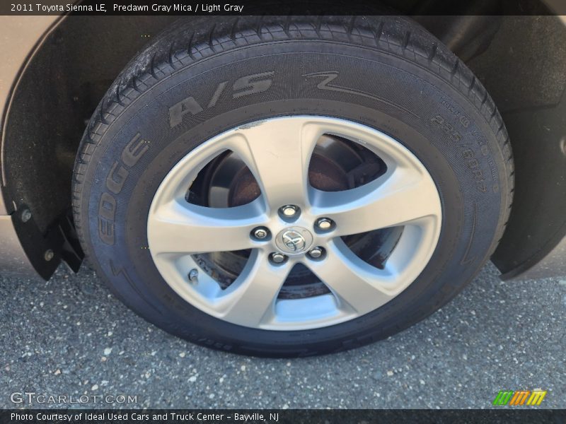 Predawn Gray Mica / Light Gray 2011 Toyota Sienna LE