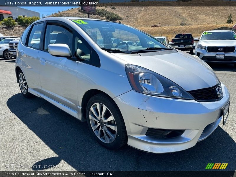 Alabaster Silver Metallic / Black 2012 Honda Fit Sport