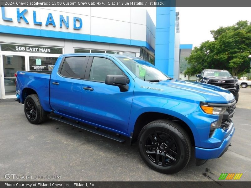  2024 Silverado 1500 Custom Crew Cab 4x4 Glacier Blue Metallic