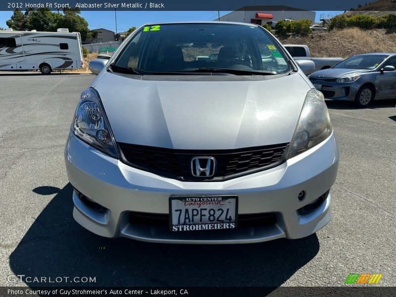 Alabaster Silver Metallic / Black 2012 Honda Fit Sport