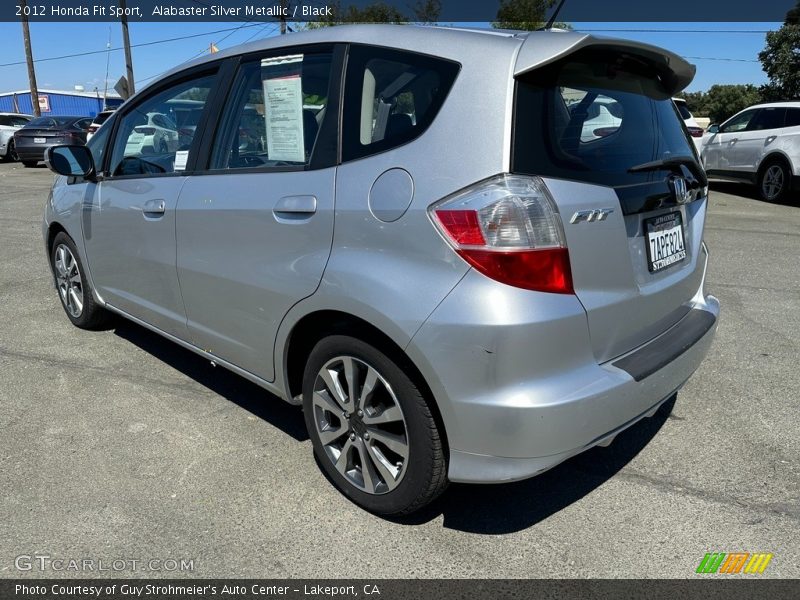 Alabaster Silver Metallic / Black 2012 Honda Fit Sport