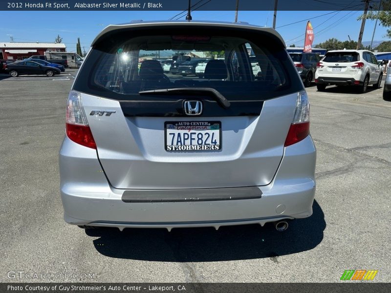 Alabaster Silver Metallic / Black 2012 Honda Fit Sport