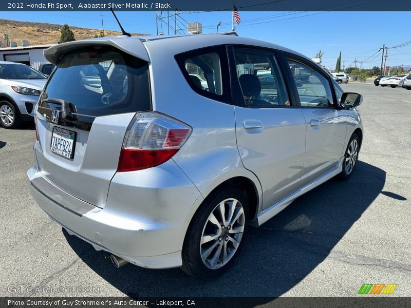 Alabaster Silver Metallic / Black 2012 Honda Fit Sport
