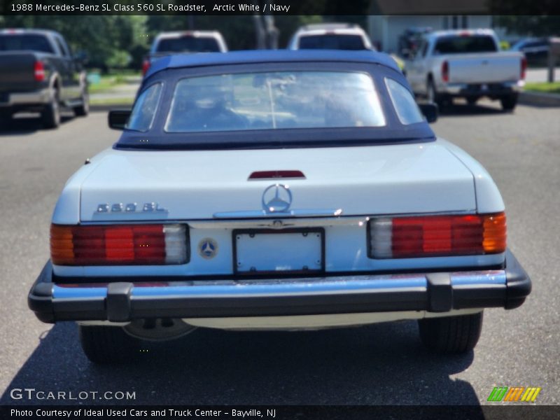 Arctic White / Navy 1988 Mercedes-Benz SL Class 560 SL Roadster