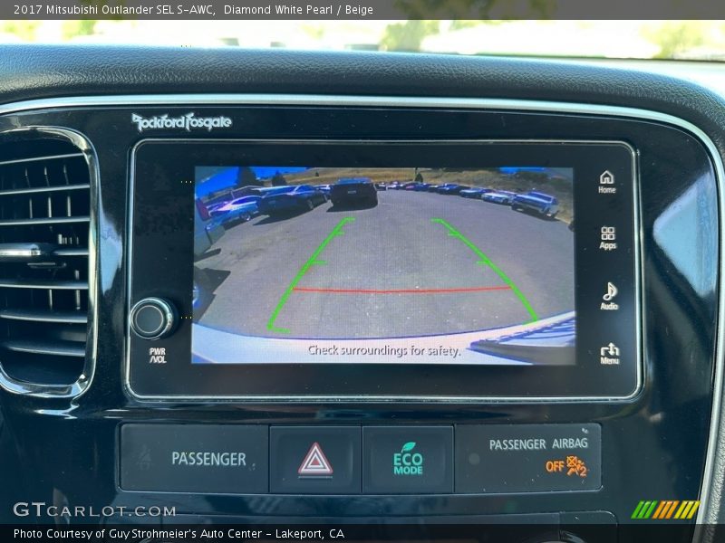 Controls of 2017 Outlander SEL S-AWC