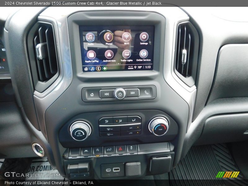 Controls of 2024 Silverado 1500 Custom Crew Cab 4x4