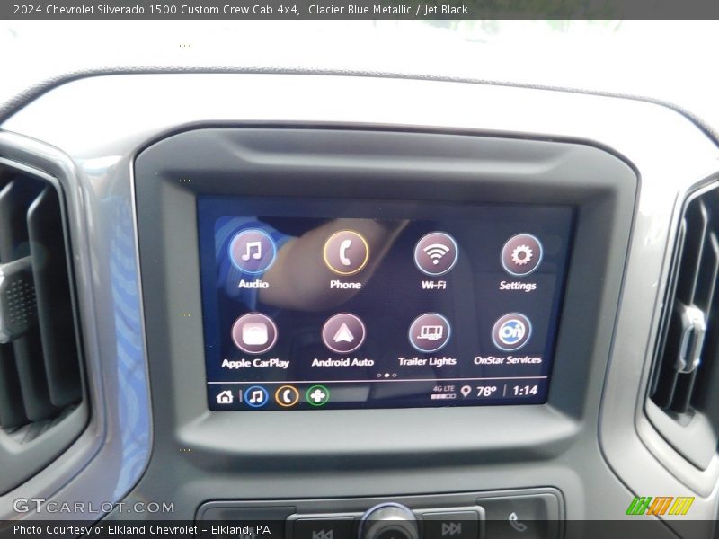 Controls of 2024 Silverado 1500 Custom Crew Cab 4x4