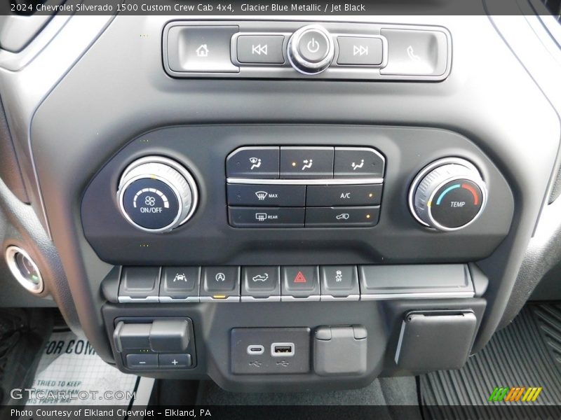 Controls of 2024 Silverado 1500 Custom Crew Cab 4x4