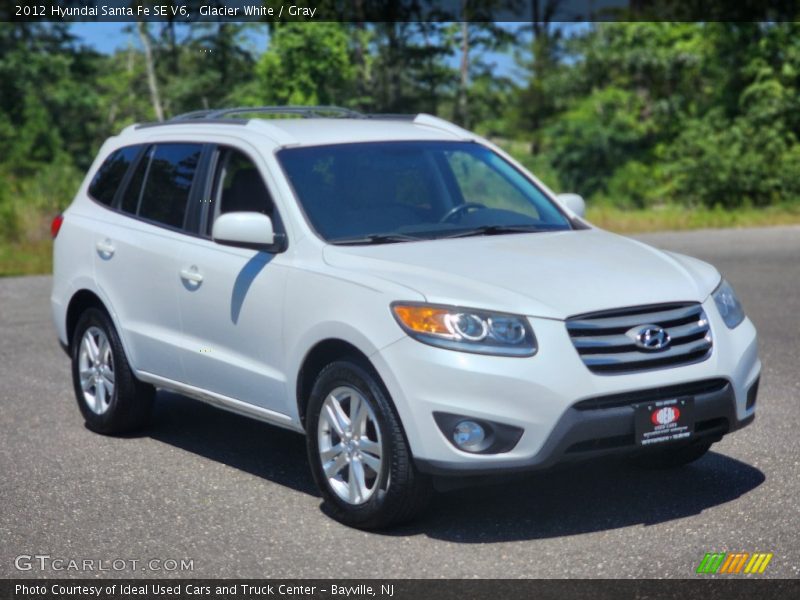 Glacier White / Gray 2012 Hyundai Santa Fe SE V6