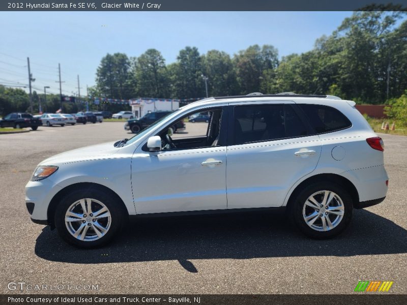 Glacier White / Gray 2012 Hyundai Santa Fe SE V6