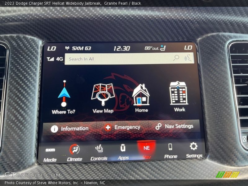 Controls of 2023 Charger SRT Hellcat Widebody Jailbreak