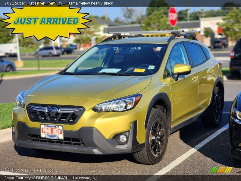 Plasma Yellow Pearl / Black 2021 Subaru Crosstrek Premium