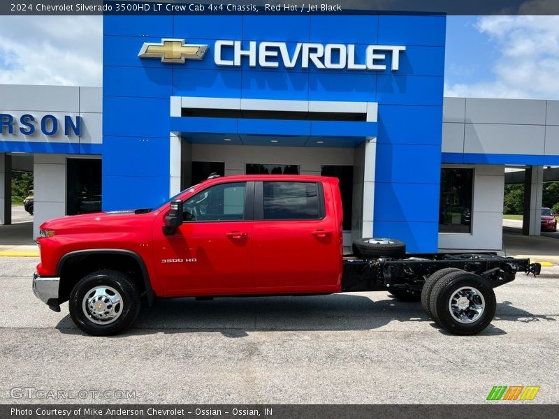  2024 Silverado 3500HD LT Crew Cab 4x4 Chassis Red Hot