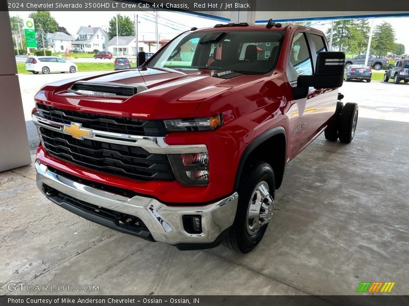 Red Hot / Jet Black 2024 Chevrolet Silverado 3500HD LT Crew Cab 4x4 Chassis