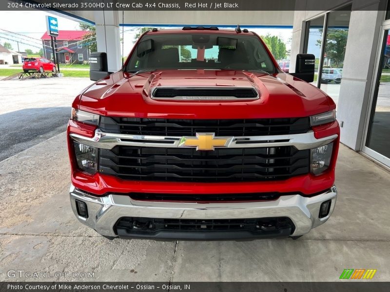 Red Hot / Jet Black 2024 Chevrolet Silverado 3500HD LT Crew Cab 4x4 Chassis