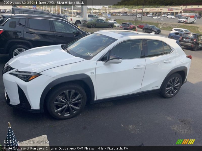 Ultra White / Black 2020 Lexus UX 250h F Sport AWD