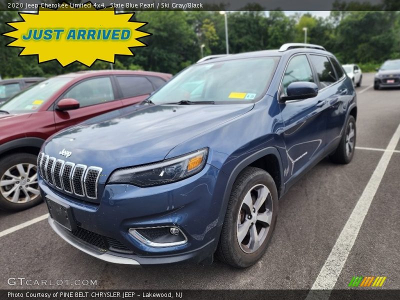 Slate Blue Pearl / Ski Gray/Black 2020 Jeep Cherokee Limited 4x4