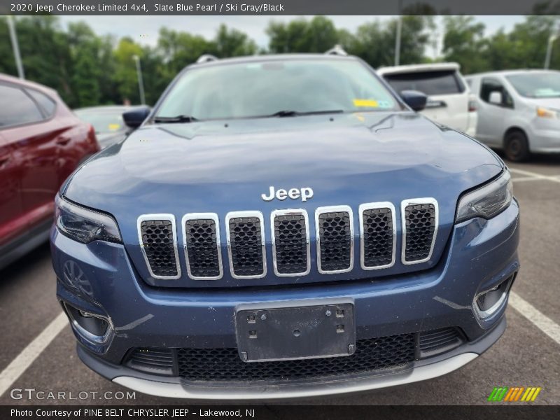 Slate Blue Pearl / Ski Gray/Black 2020 Jeep Cherokee Limited 4x4