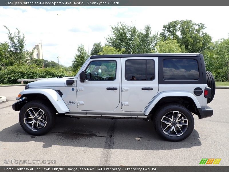 Silver Zynith / Black 2024 Jeep Wrangler 4-Door Sport S 4xe Hybrid
