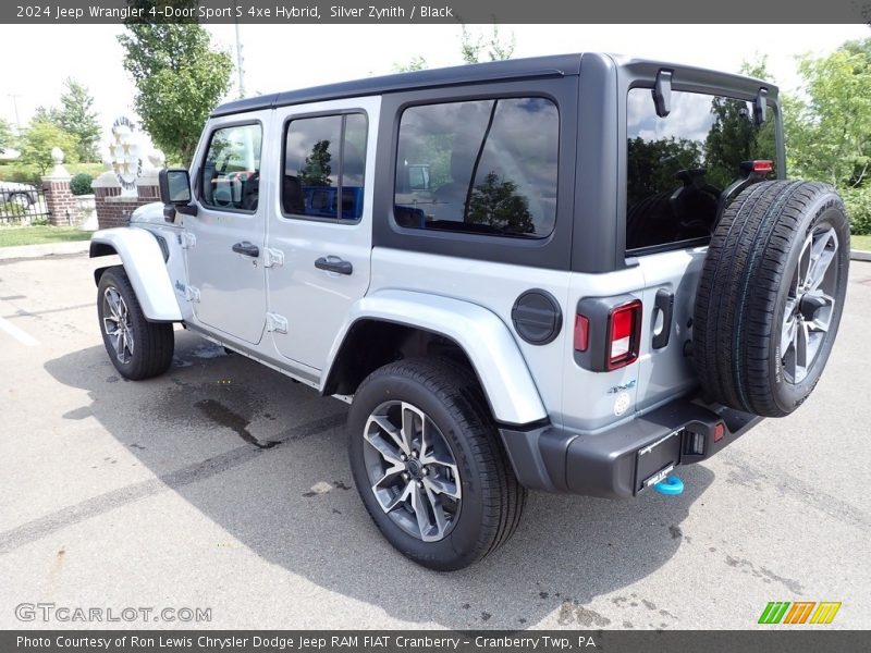 Silver Zynith / Black 2024 Jeep Wrangler 4-Door Sport S 4xe Hybrid