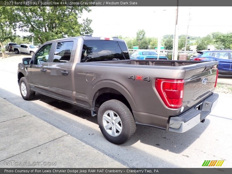 Stone Gray Metallic / Medium Dark Slate 2022 Ford F150 XLT SuperCrew 4x4