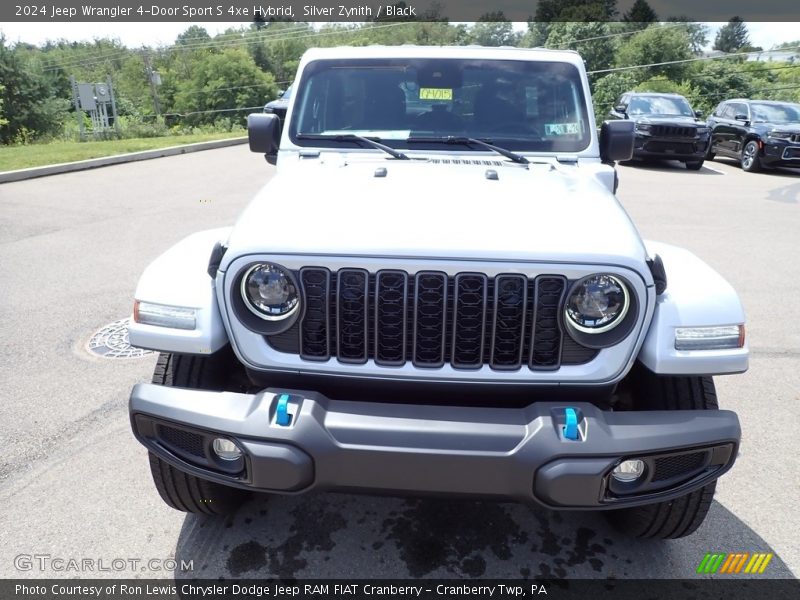 Silver Zynith / Black 2024 Jeep Wrangler 4-Door Sport S 4xe Hybrid