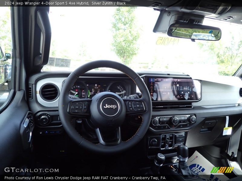 Silver Zynith / Black 2024 Jeep Wrangler 4-Door Sport S 4xe Hybrid
