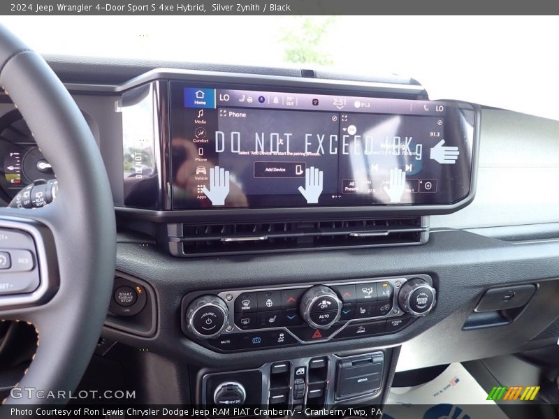 Silver Zynith / Black 2024 Jeep Wrangler 4-Door Sport S 4xe Hybrid