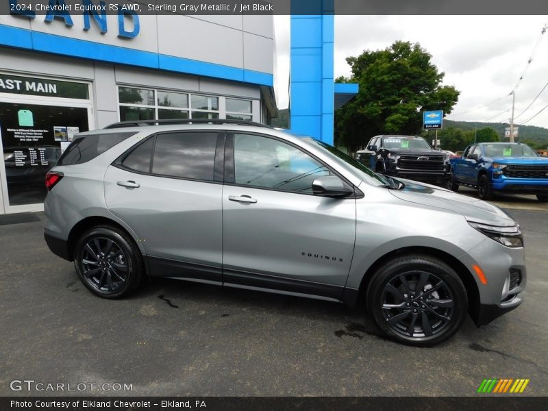 Sterling Gray Metallic / Jet Black 2024 Chevrolet Equinox RS AWD