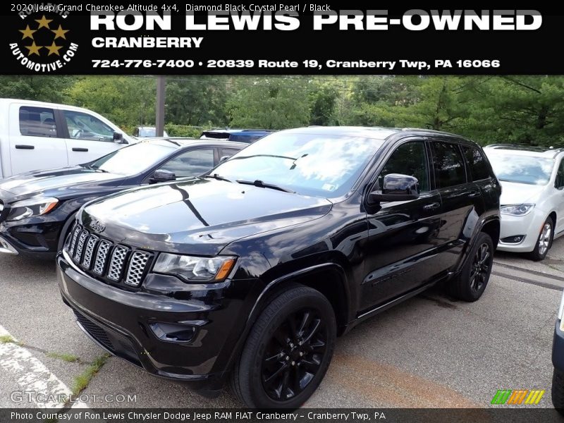 Diamond Black Crystal Pearl / Black 2020 Jeep Grand Cherokee Altitude 4x4