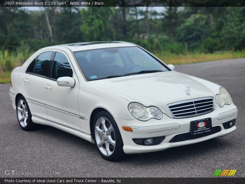 Arctic White / Black 2007 Mercedes-Benz C 230 Sport