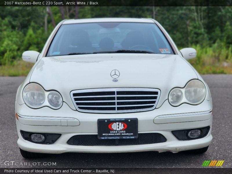 Arctic White / Black 2007 Mercedes-Benz C 230 Sport