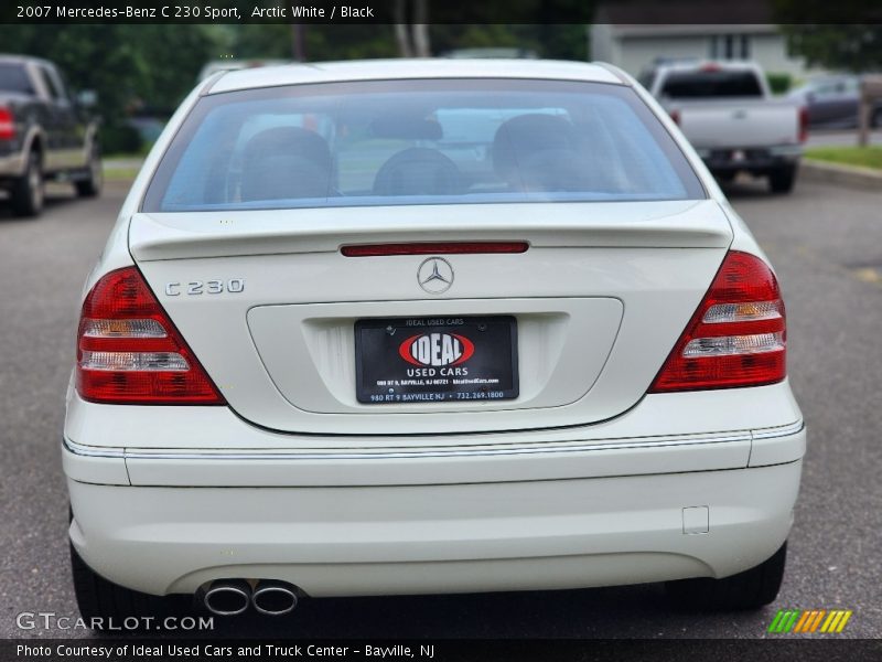 Arctic White / Black 2007 Mercedes-Benz C 230 Sport