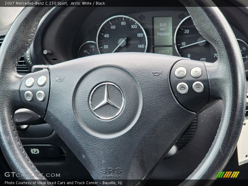 Arctic White / Black 2007 Mercedes-Benz C 230 Sport