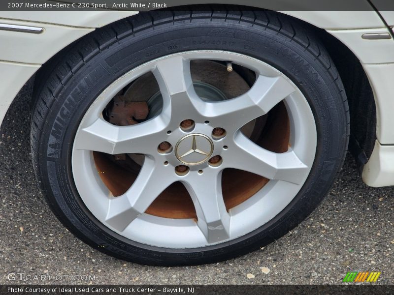 Arctic White / Black 2007 Mercedes-Benz C 230 Sport