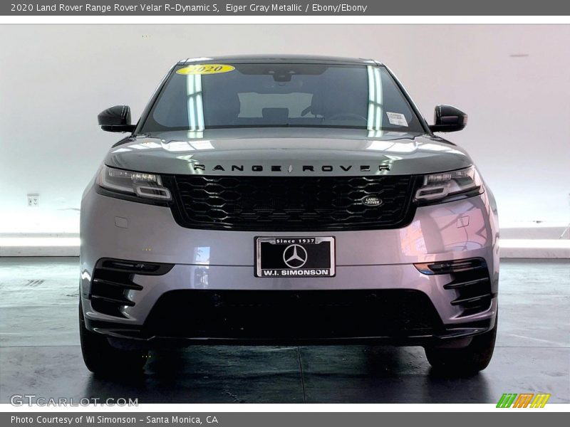 Eiger Gray Metallic / Ebony/Ebony 2020 Land Rover Range Rover Velar R-Dynamic S