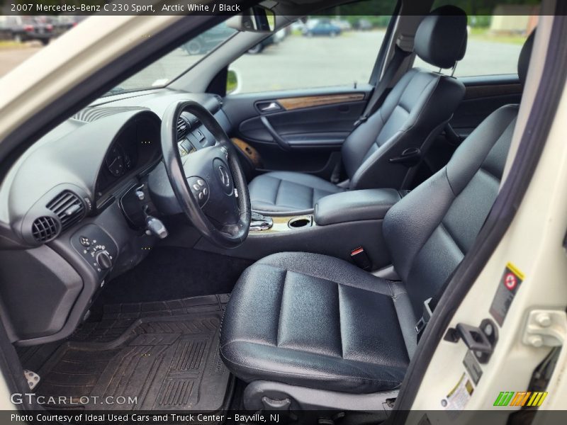Arctic White / Black 2007 Mercedes-Benz C 230 Sport