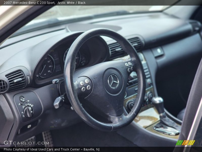 Arctic White / Black 2007 Mercedes-Benz C 230 Sport
