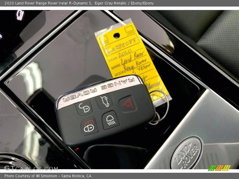 Eiger Gray Metallic / Ebony/Ebony 2020 Land Rover Range Rover Velar R-Dynamic S