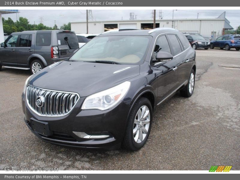 Cyber Gray Metallic / Cocaccino 2014 Buick Enclave Premium AWD