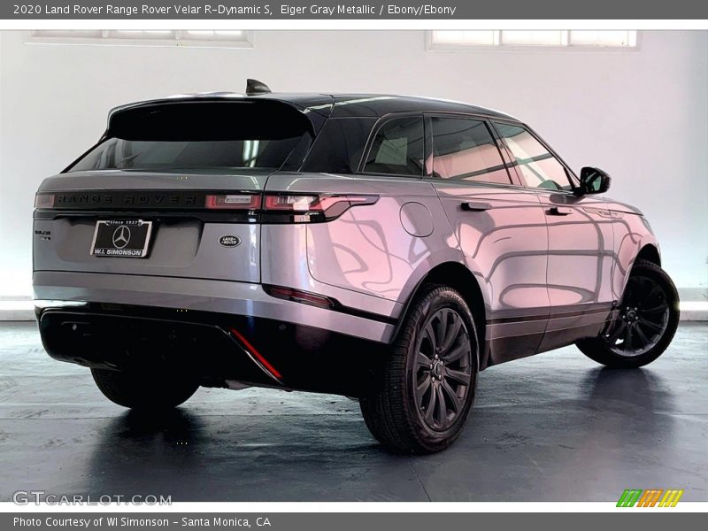 Eiger Gray Metallic / Ebony/Ebony 2020 Land Rover Range Rover Velar R-Dynamic S