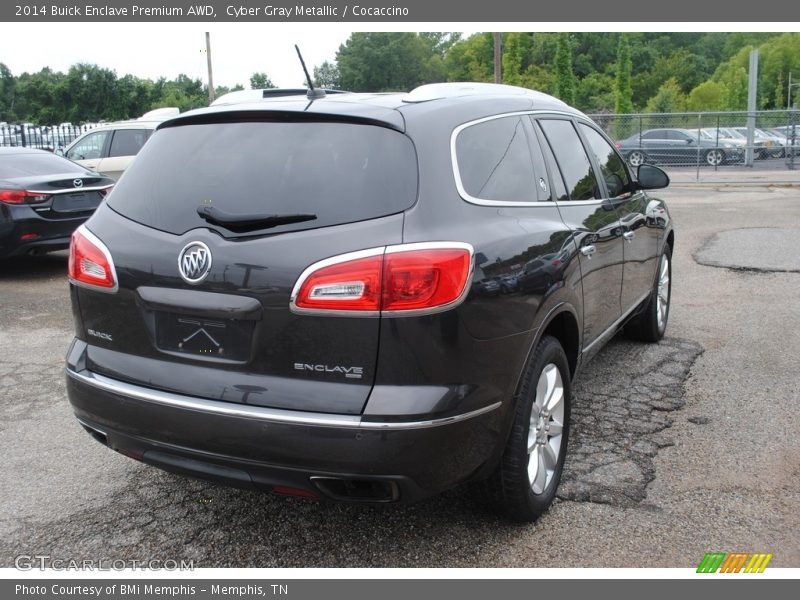 Cyber Gray Metallic / Cocaccino 2014 Buick Enclave Premium AWD