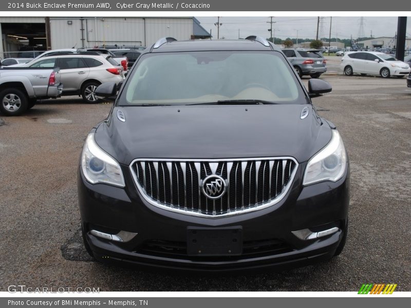 Cyber Gray Metallic / Cocaccino 2014 Buick Enclave Premium AWD