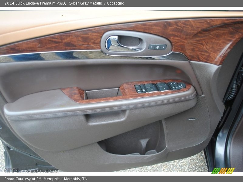 Cyber Gray Metallic / Cocaccino 2014 Buick Enclave Premium AWD